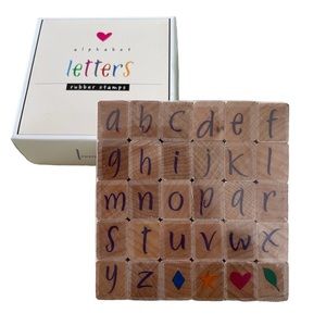 HERO ARTS Alphabet Lowercase Letters Woodblock Rubber Stamps Set NEW